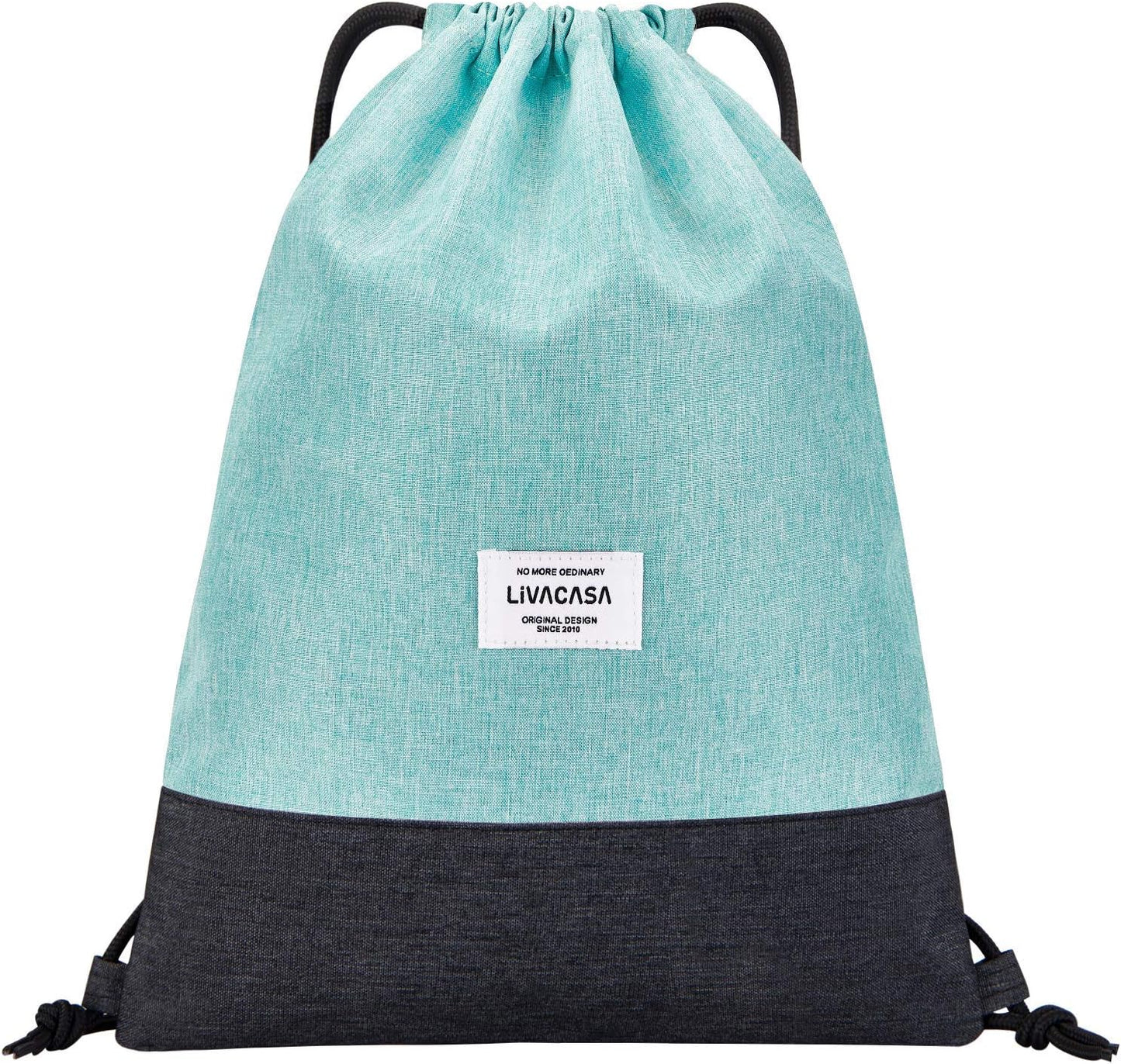 Drawstring Backpack Bag for Women Gym Drawstring Bag Green
